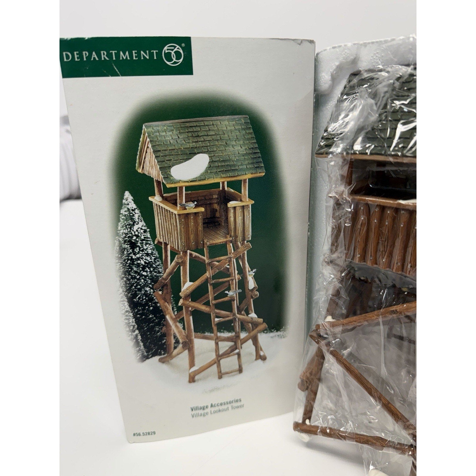 VINTAGE NOS Dept 56 #52829 Village Lookout Tower, Christmas Village Accessories