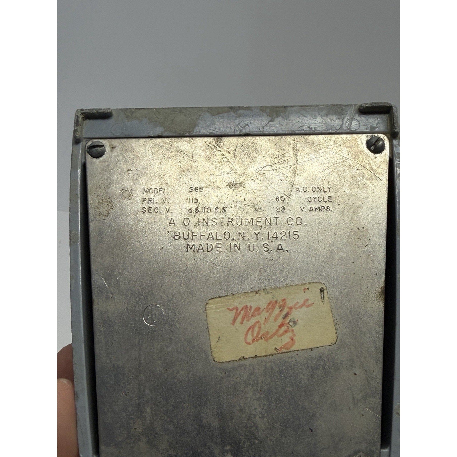 VINTAGE AMERICAN OPTICAL TRANSFORMER 365 0126