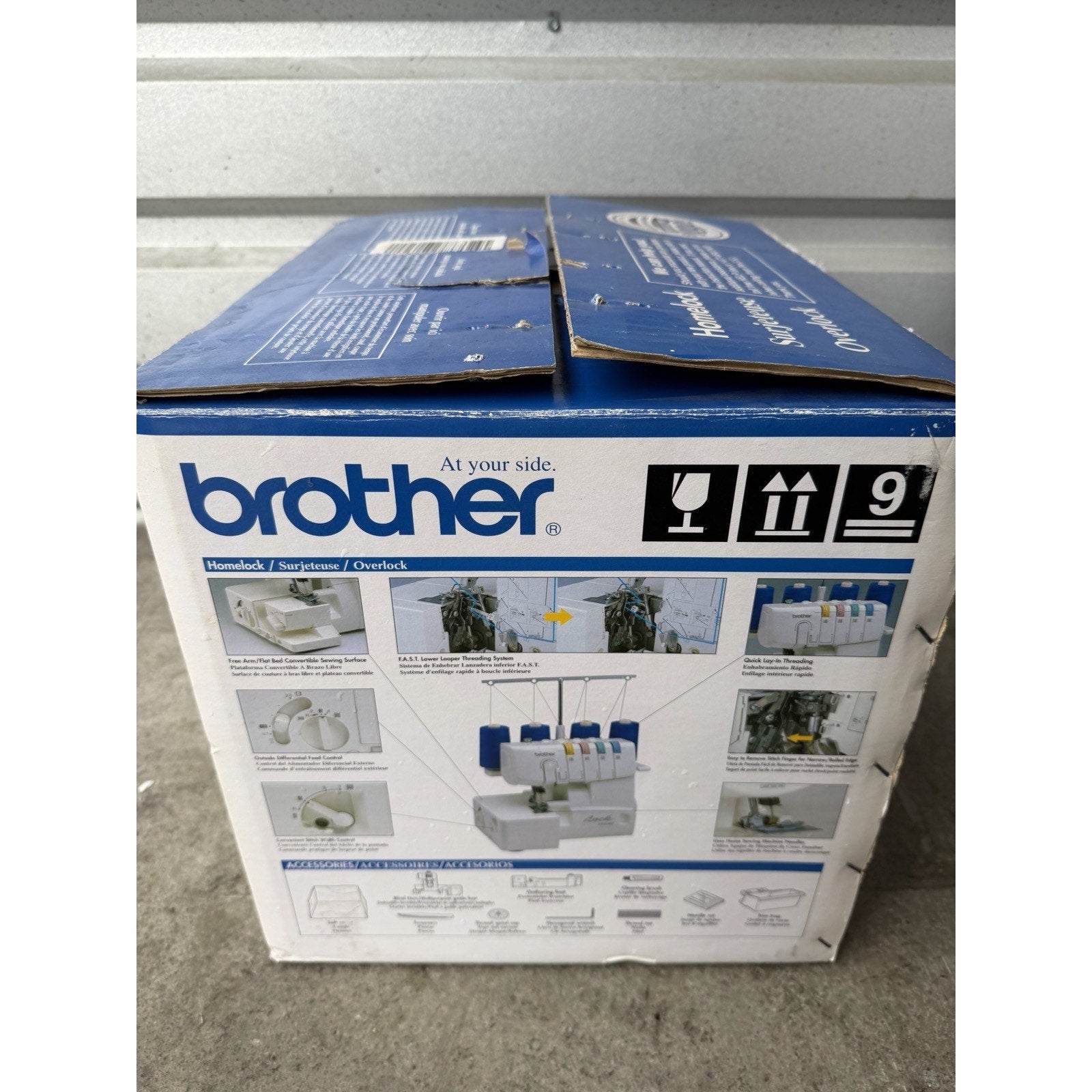 VINTAGE SEALED Brother 1034D 3/4 Lay-In Thread Sewing Serger Overlock Machine