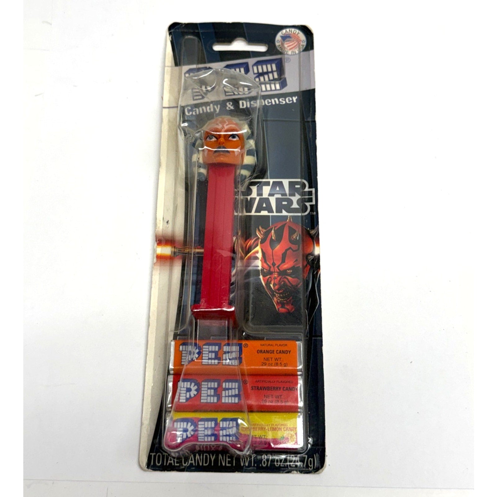 Vintage Star Wars Ahsoka Tano PEZ Candy & Dispenser