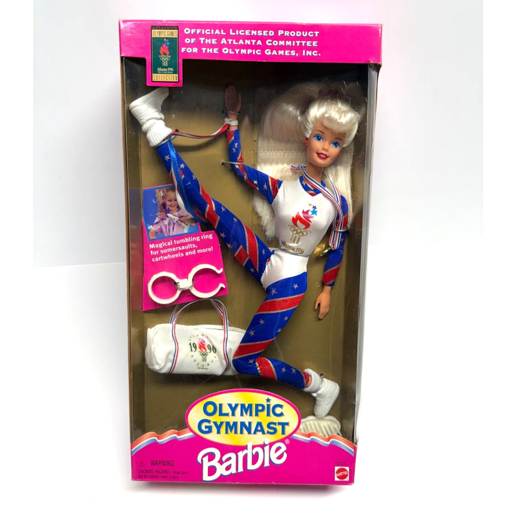 Vintage NOS Mattel Olympic Gymnast Barbie Fashion Doll 11 in Articulated 1996