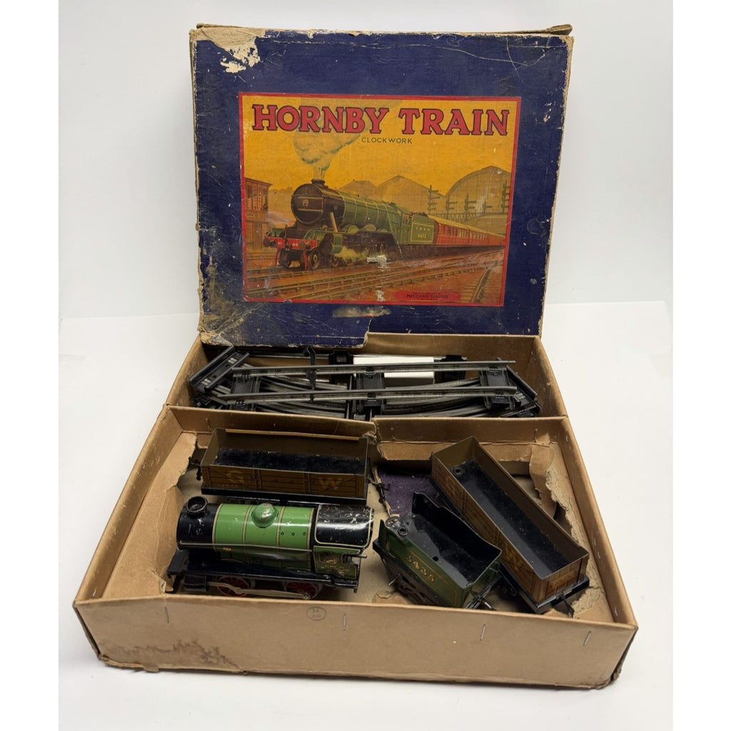 VINTAGE 1950 RARE HORNBY TRAIN M1 GOODS SET MECCANO LIMITED MADE IN ENGLAND