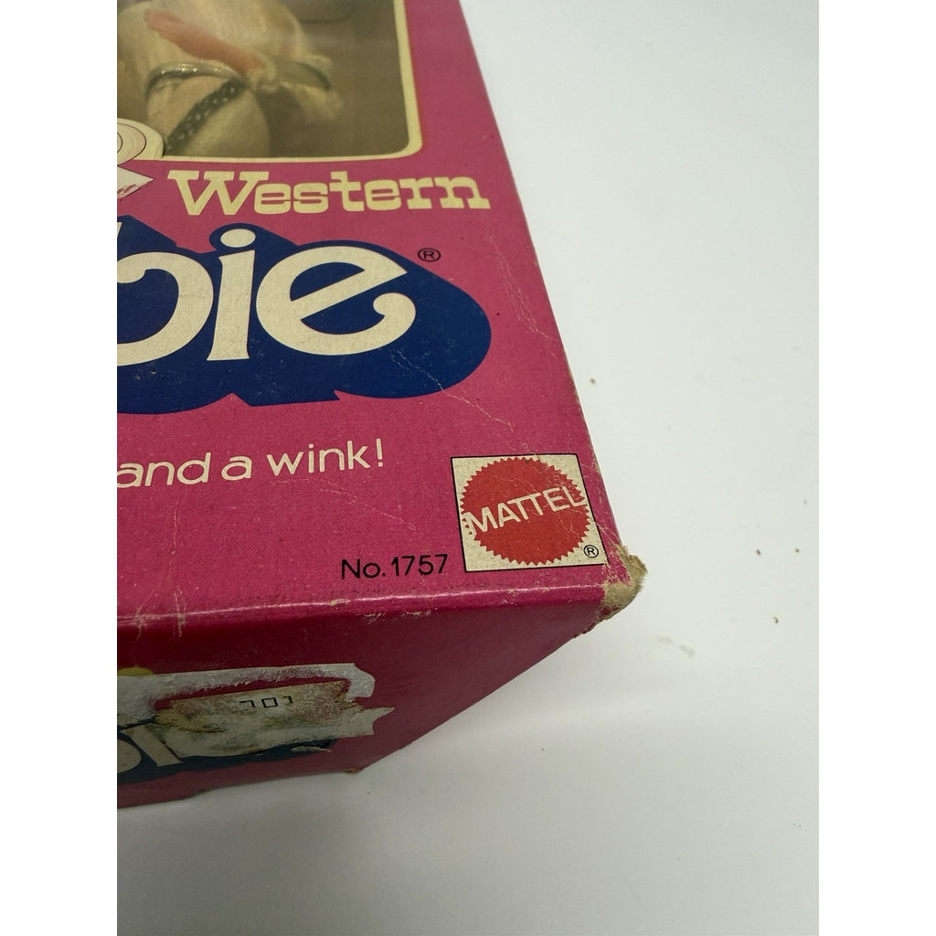 VINTAGE NOS 1980 RARE Western Barbie Doll Mattel #1757