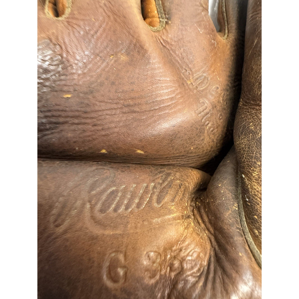 VINTAGE 1940's Rawlings G350 Kirby "Hig" Higbe Floating Heel Leather Glove LH