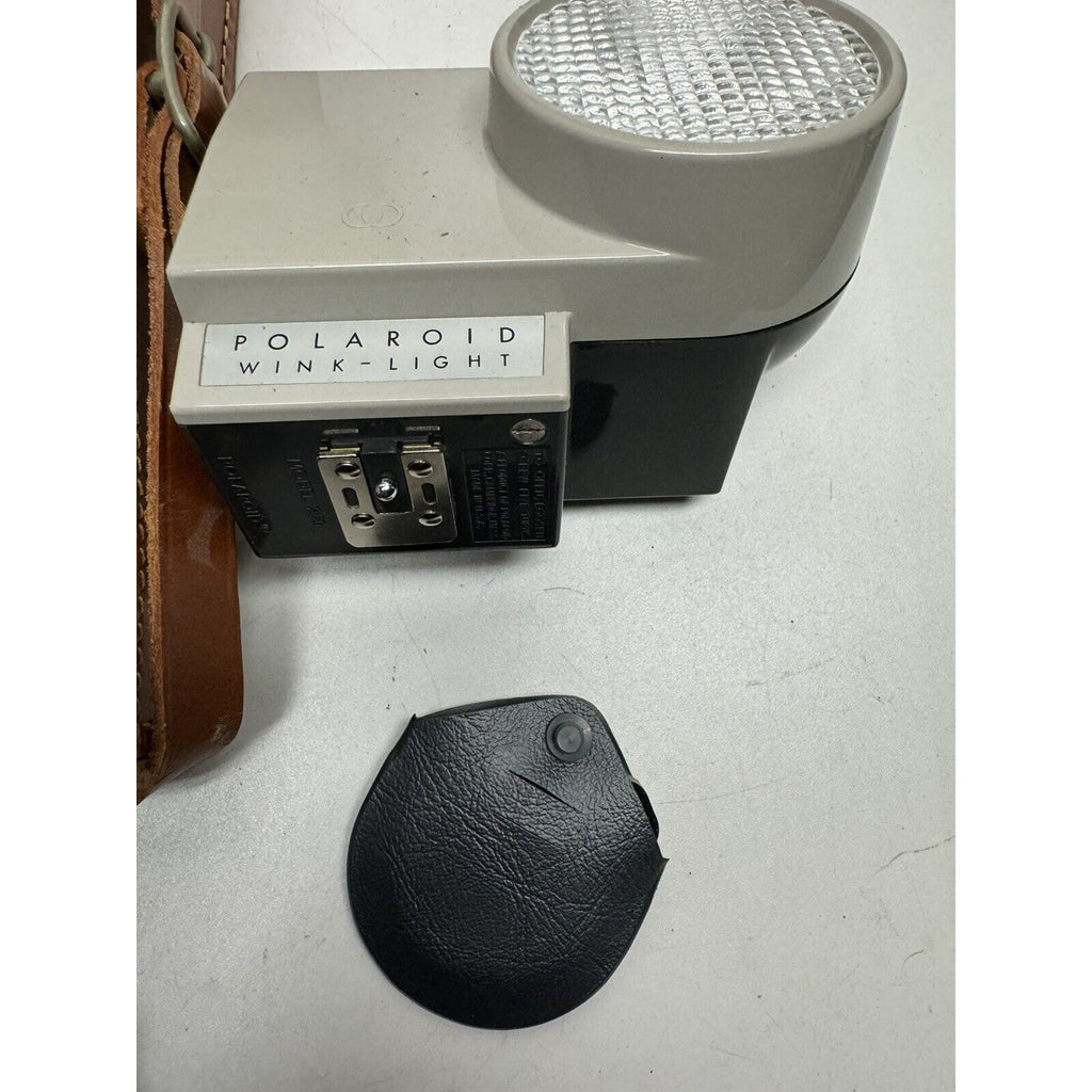 Vintage Polaroid Land Camera Model 150 and the 800 Set w/Leather Case WORKS!