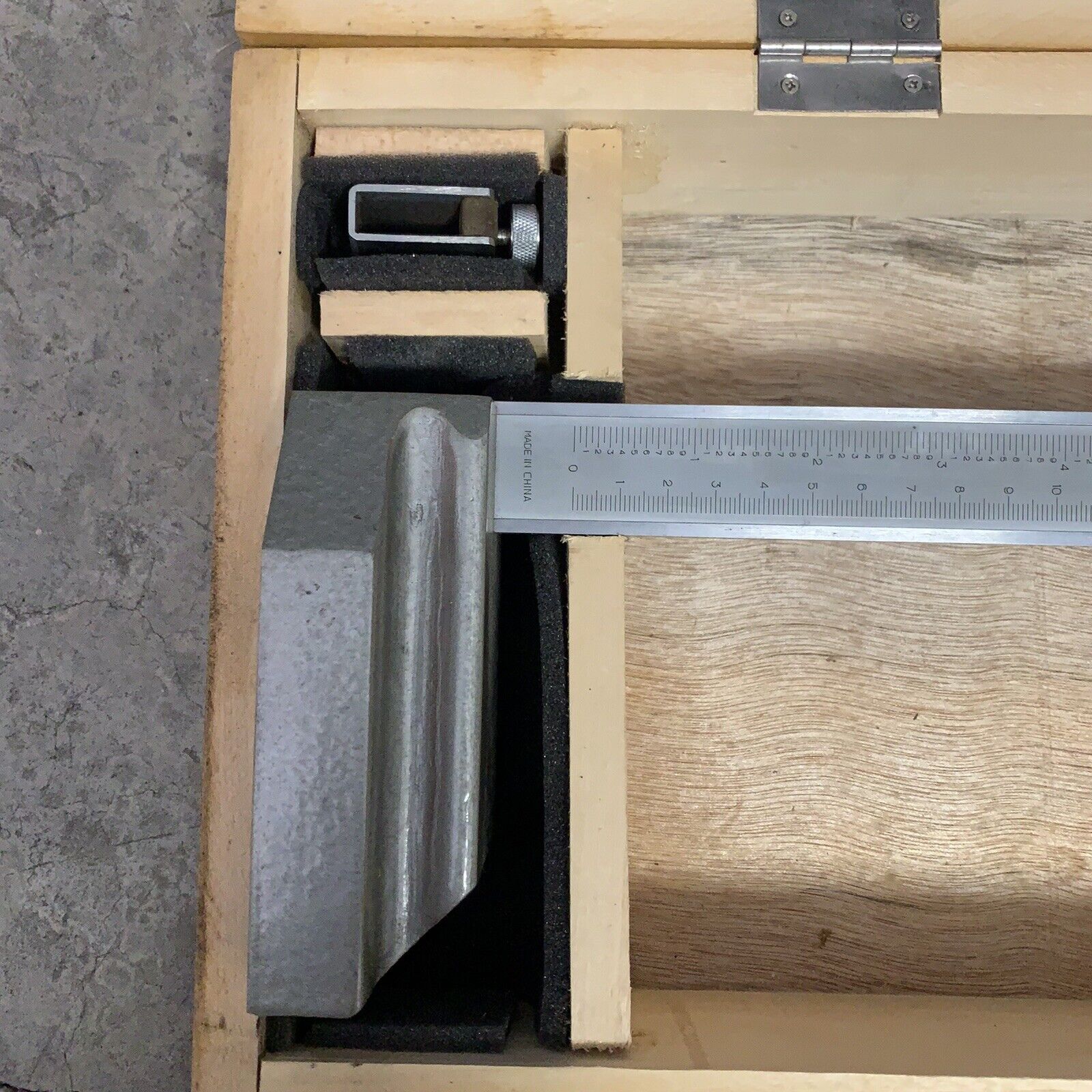 Vintage 12" Height Vernier Caliper with Zero Adjustment Device with Storage Box