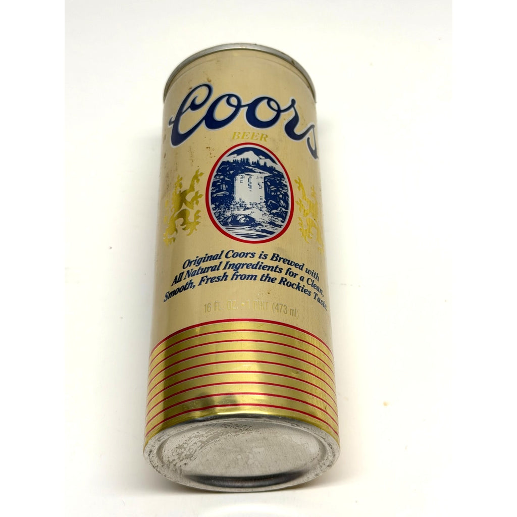 Vtg 1970s 1980s Coors Original Beer Can 16oz (1 Pint) Aluminum Pull Tab Empty