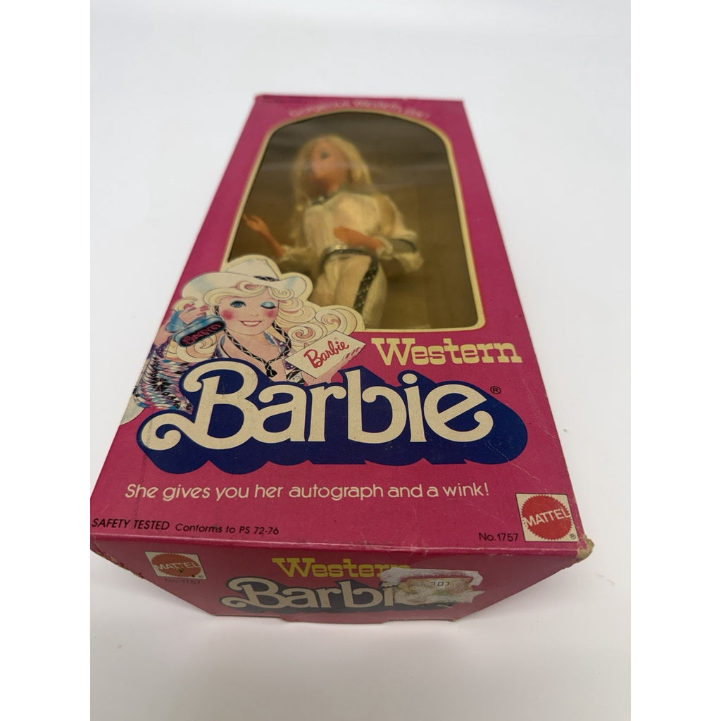 VINTAGE NOS 1980 RARE Western Barbie Doll Mattel #1757