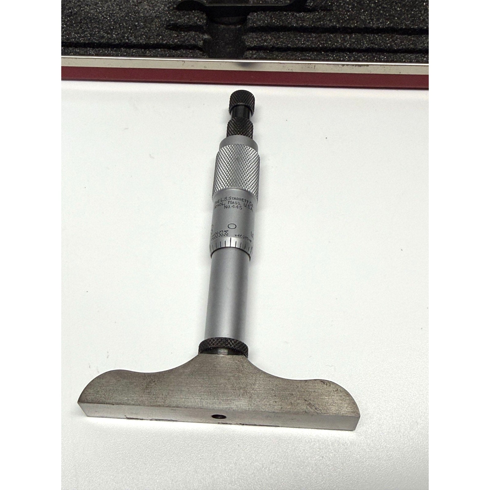 Vintage Starrett Model 445 Depth Micrometer Set