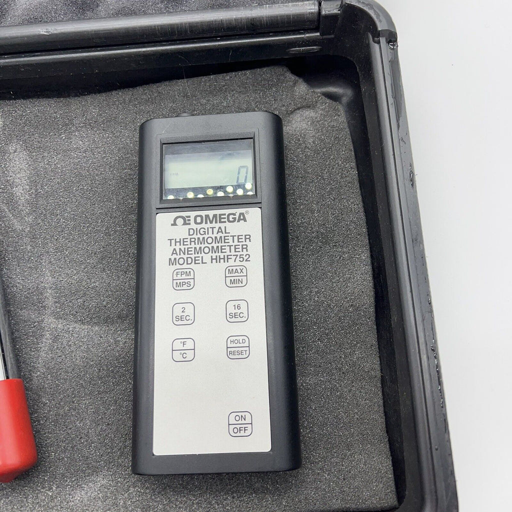 VINTAGE Omega Engineering HHF752 Digital Thermometer Anemometer Meter USA MADE