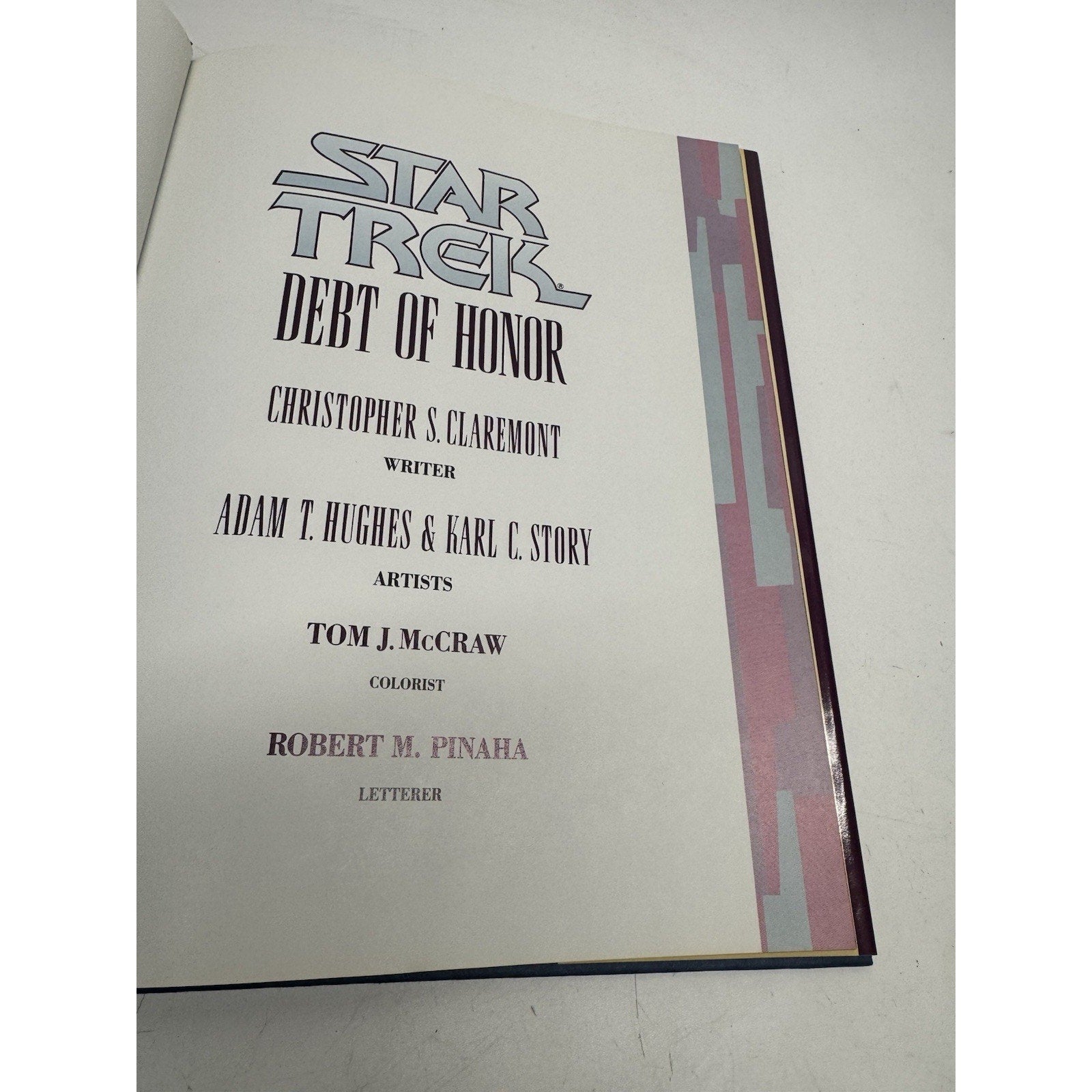 VINTAGE Star Trek Debt of Honor DC Hardcover Chris Claremont Adam Hughes
