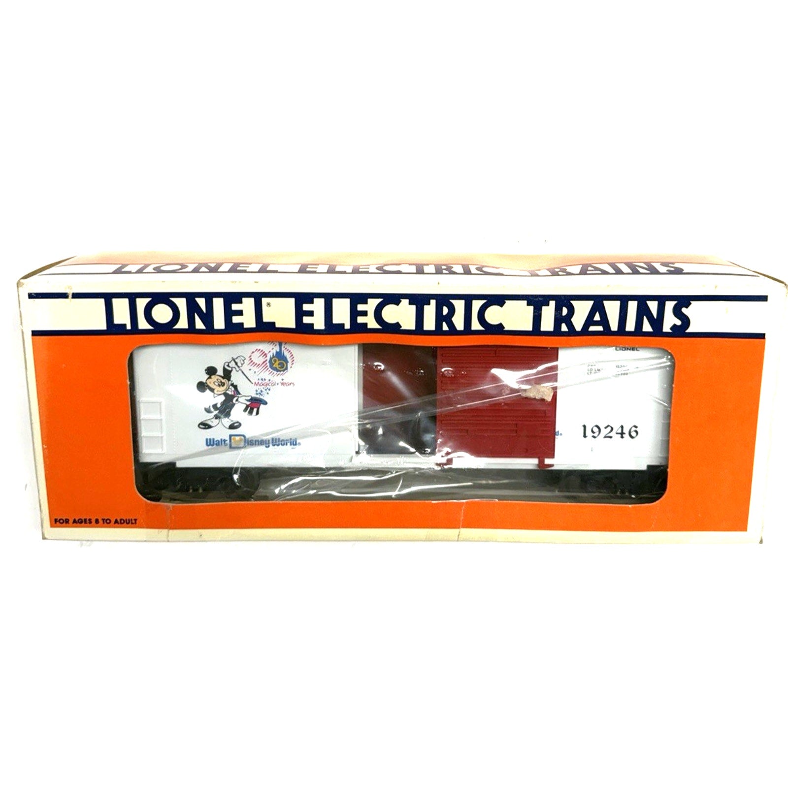 VTG Lionel 6-19246 Disney World Box Car 20th Anniversary Hi-Cube Mickey Mouse