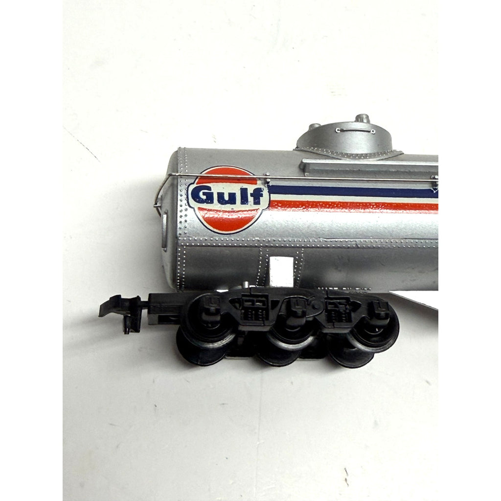 Vtg Tyco GULF 62' Triple Dome Tanker OSKX 829 HO Scale Freight Train Car #357B