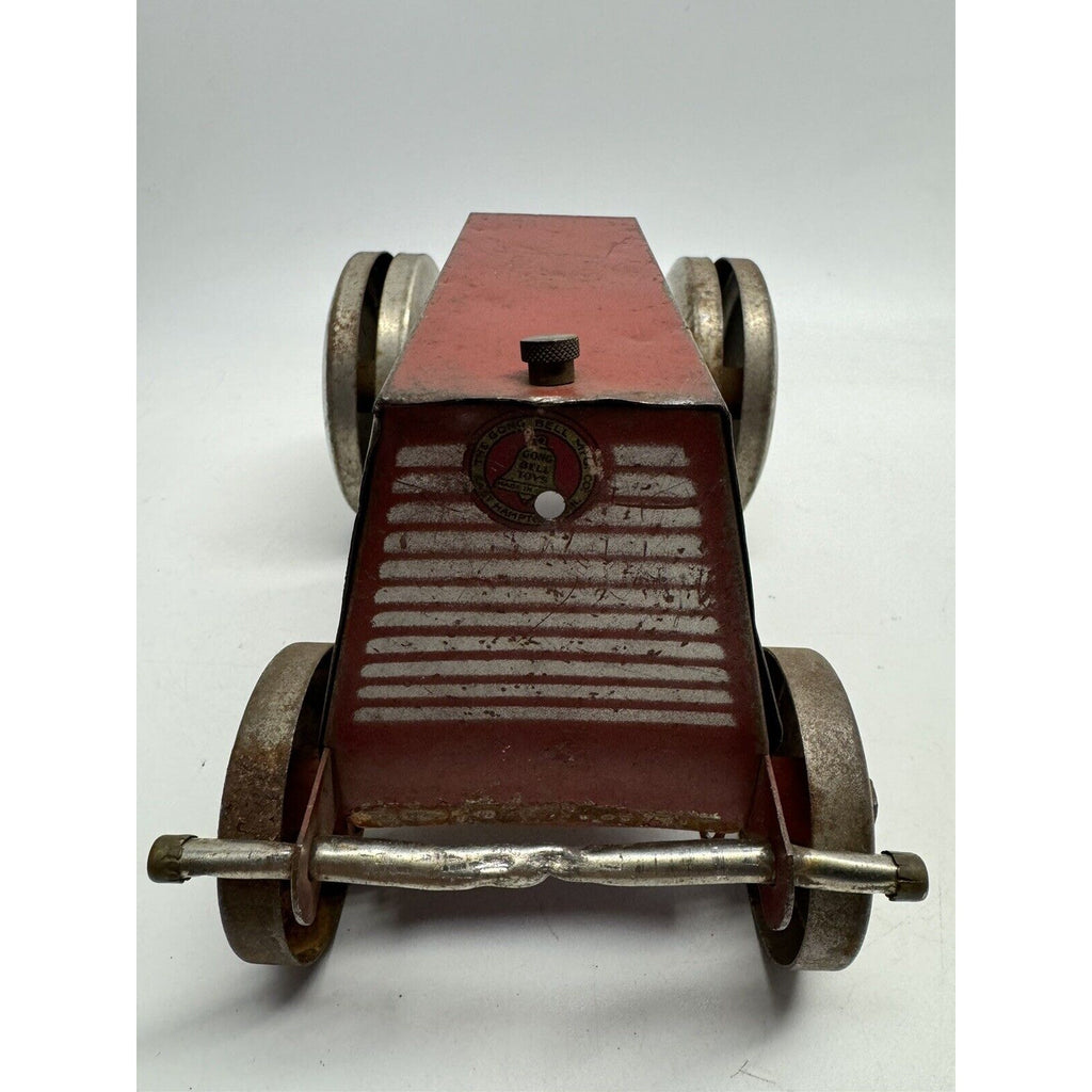 Vintage 1930 Gong Bell Toys - Bell Town Tractor #405 Tin Toy