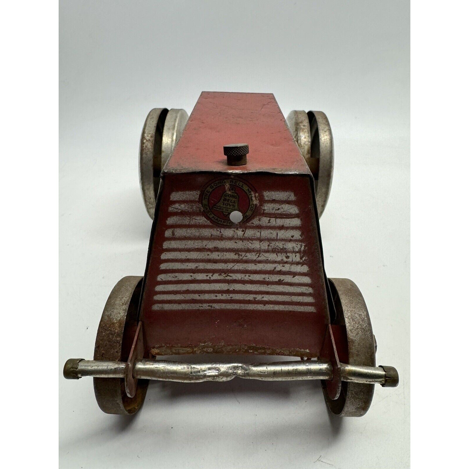 Vintage 1930 Gong Bell Toys - Bell Town Tractor #405 Tin Toy