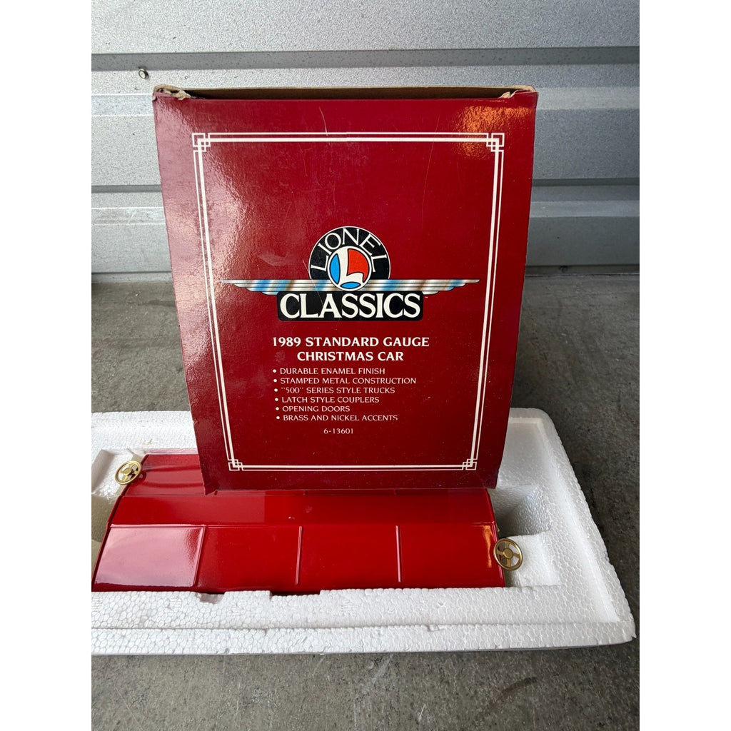 VINTAGE NOS LIONEL CLASSICS 6-13601 STANDARD GAUGE 1989 CHRISTMAS CAR