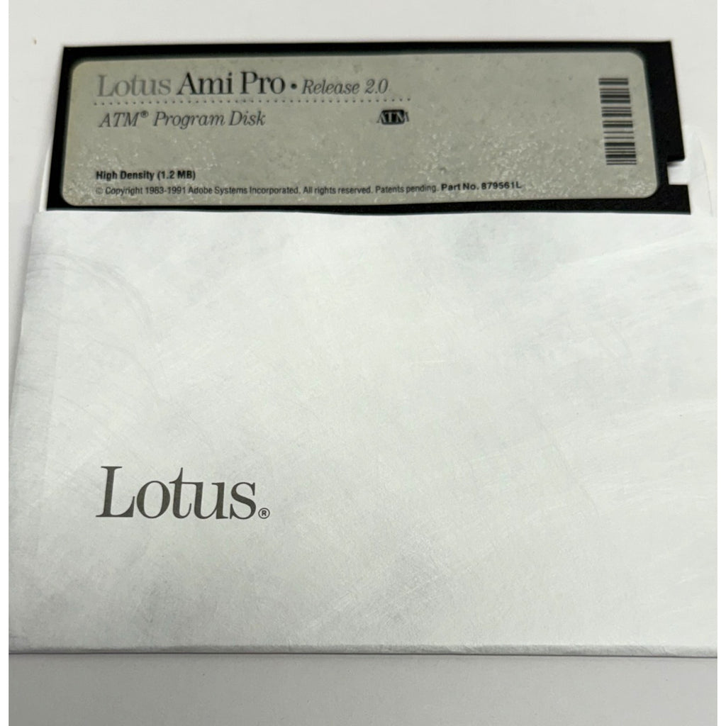 Vintage Lotus Ami Pro 2.0 5.25 Floppy Disk Set 1991 - Preowned