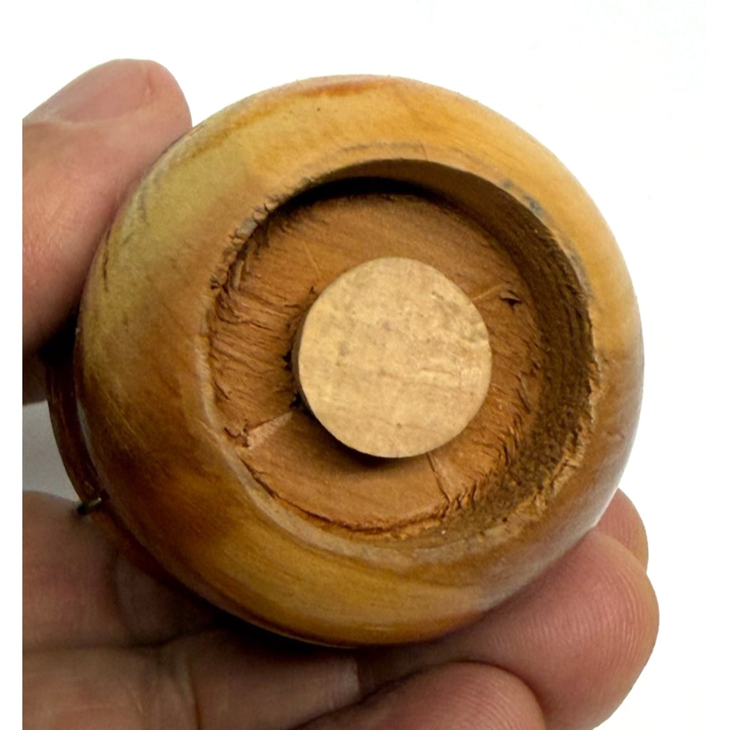 Vintage Wood Pots Salt And Pepper Shakers
