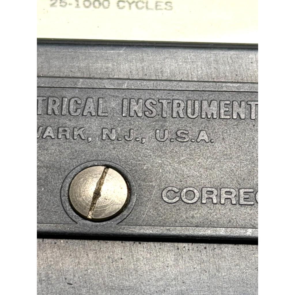 Vintage Weston Model 433 Milliammeter AC 25-1000 Cycles Analog Test Meter