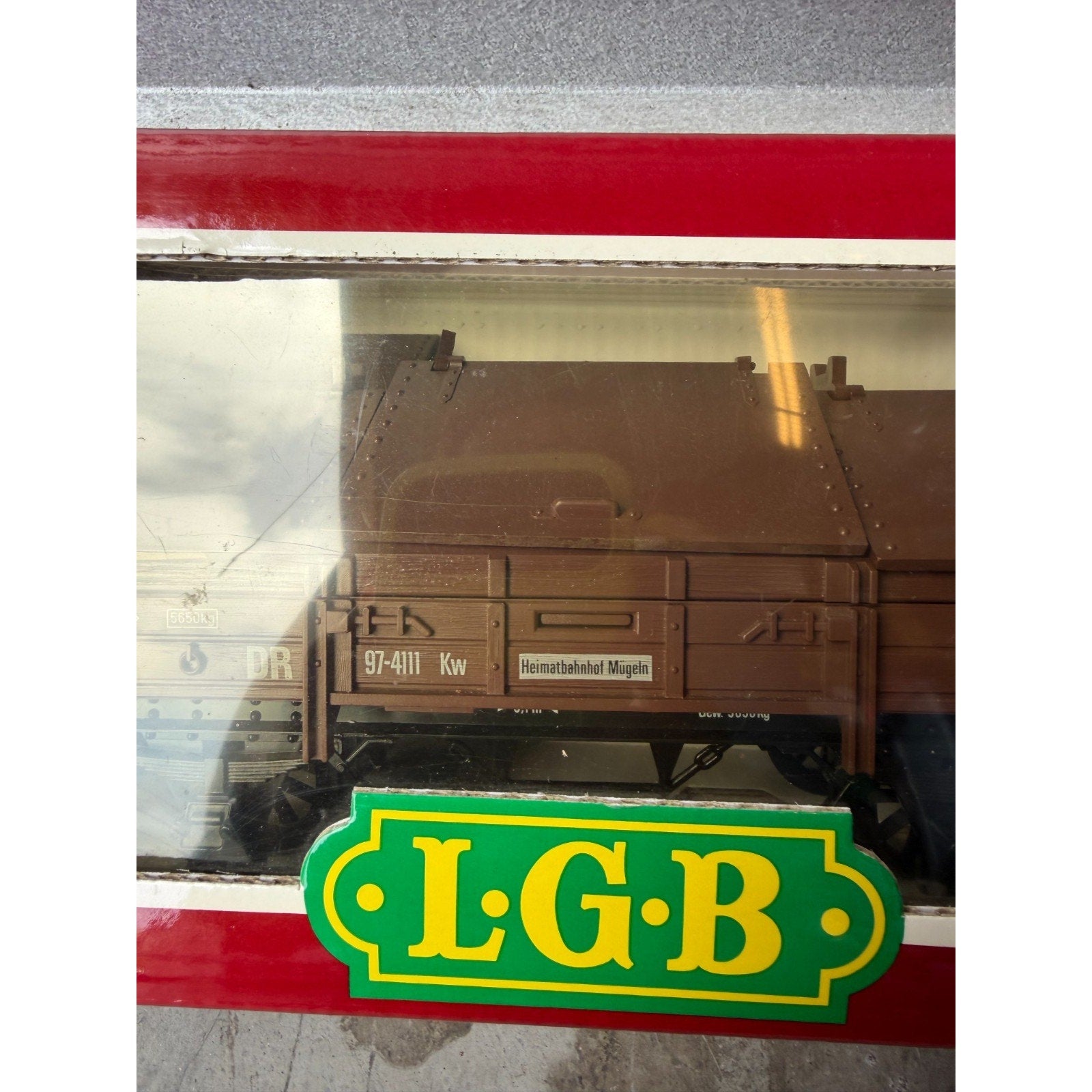 VINTAGE NOS LGB 4111 Covered Gondola Train Car - Made in W. Germany