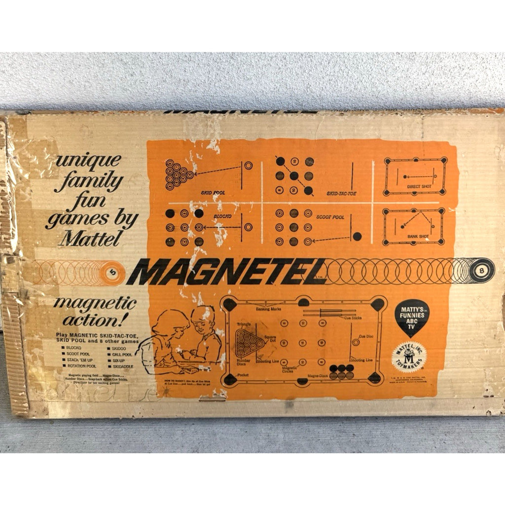 Vintage 1961 Mattel Magnetel Table Top Game In Box