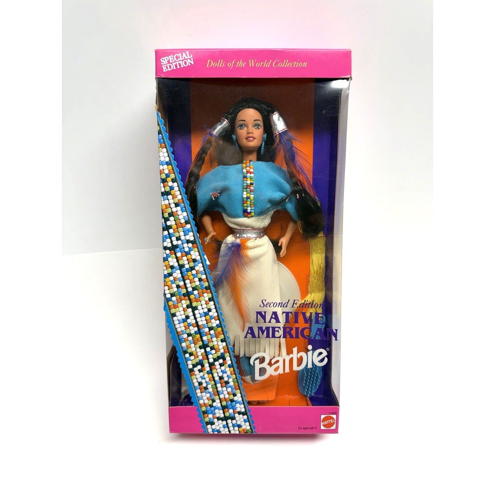 VINTAGE 1993 Native American Barbie Doll 11609 Dolls Of The World Second Edition