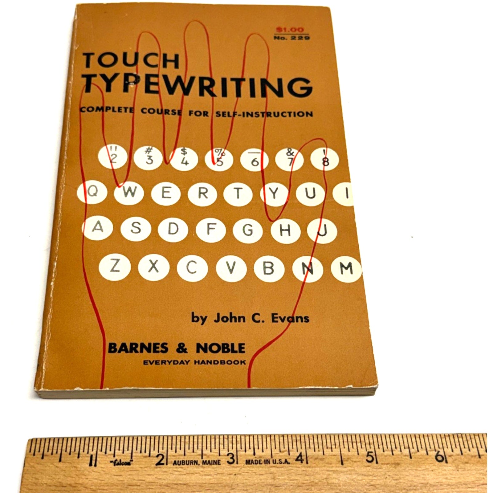 VTG Touch Typewriting John C. Evans 1960 Complete Course For Self Instruction