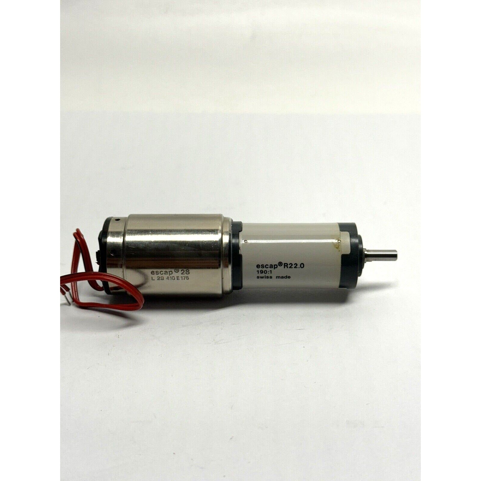 VINTAGE NOS Escap R22 Motor W/ Escap Gear Reducer 28L28-416E.176 SWISS MADE