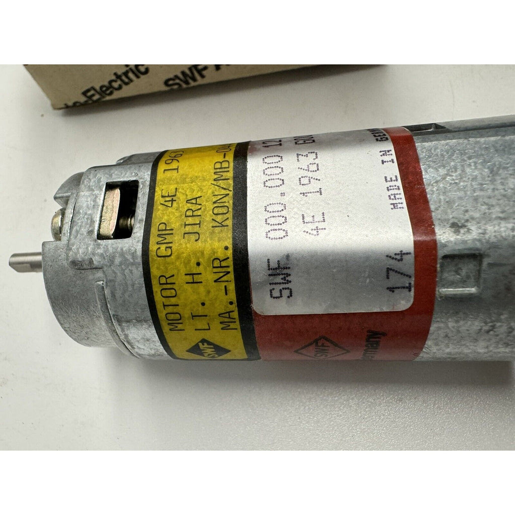 Vintage NOS SWF Auto Electronics 12v Motor GMP 4E 1963 G000 Made in Germany