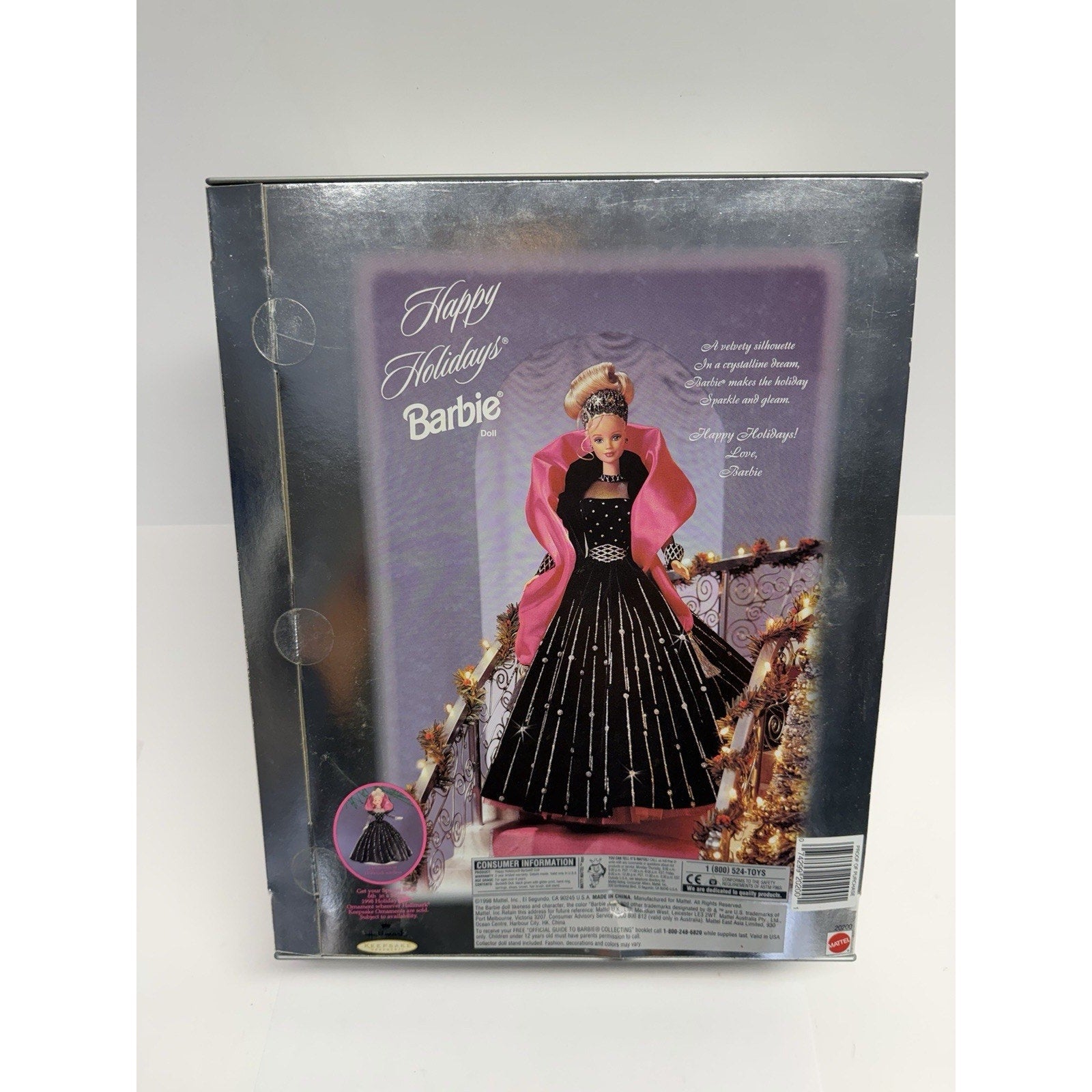 Vintage NEW Happy Holidays Barbie (1998) Fashion Doll NRFB Mattel
