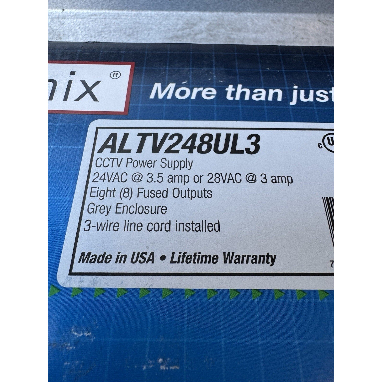 FACTORY SEAL Altronix ALTV248UL3 CCTV Power Supply - 8 Fused Outputs - 24/28VAC