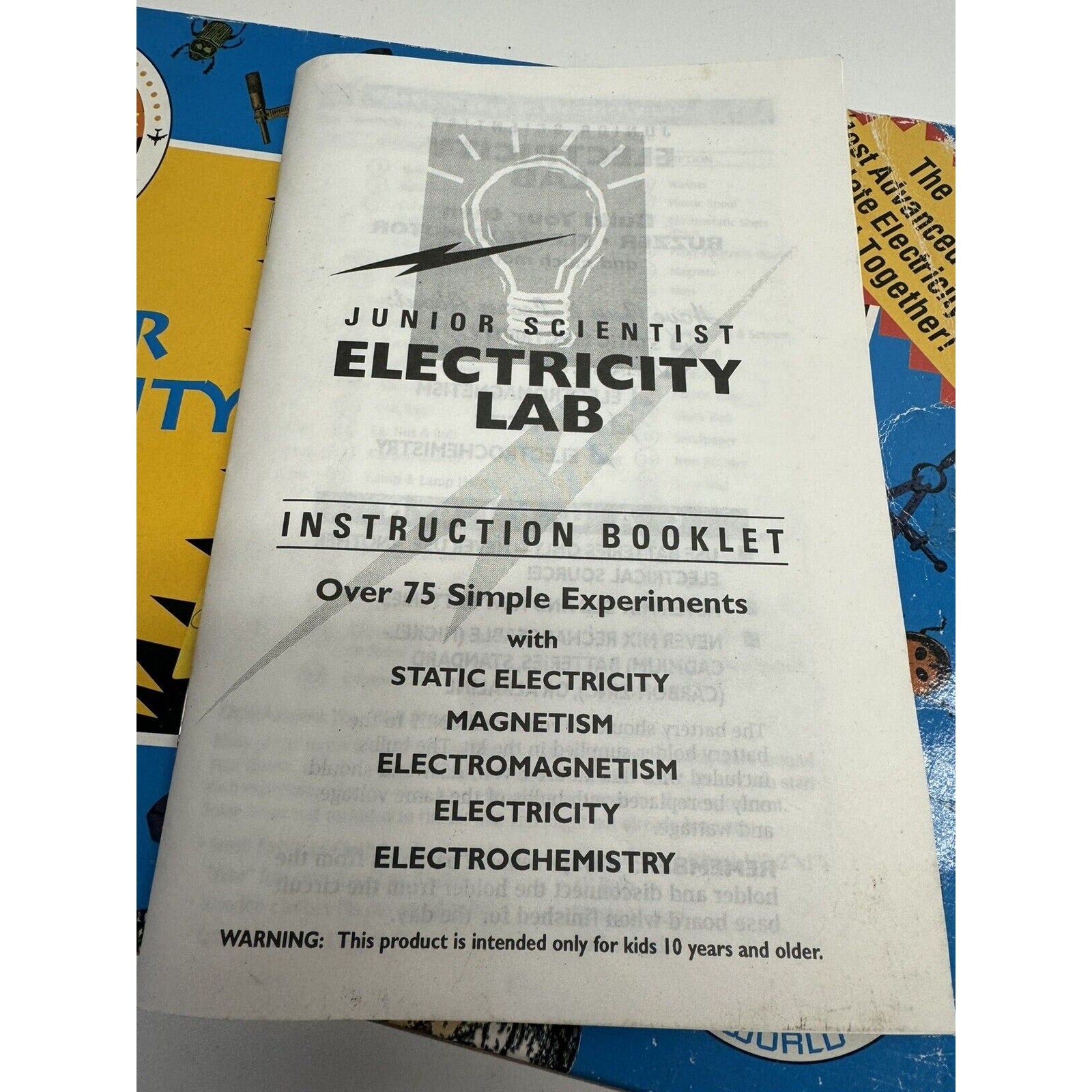 Vintage SEALED NEW Kid's Tek Junior Scientist Electricity Lab Kit. Item No. 211