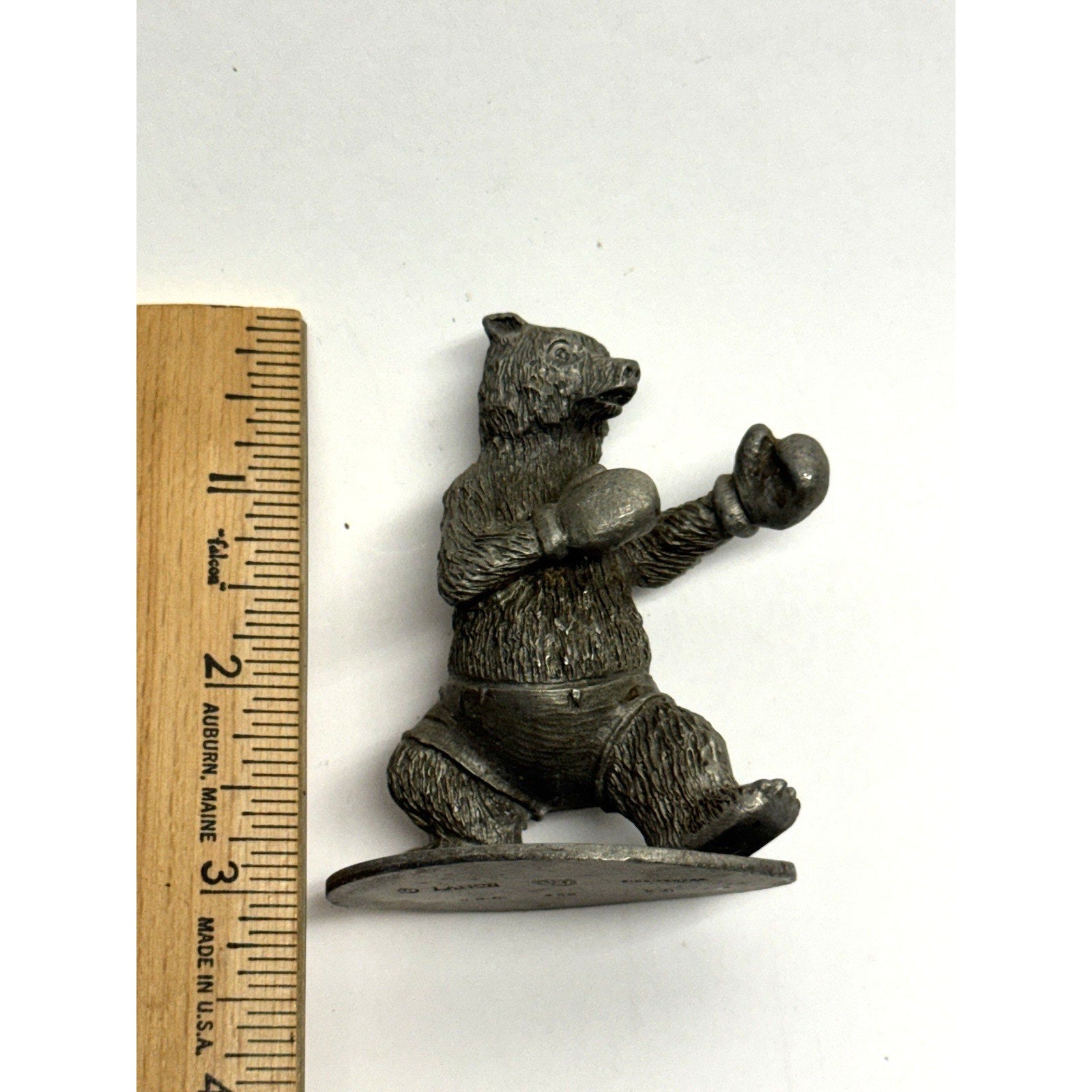 Vintage Lance Fine Pewter Sculpture 3" Figurine Sculpture Made in USA