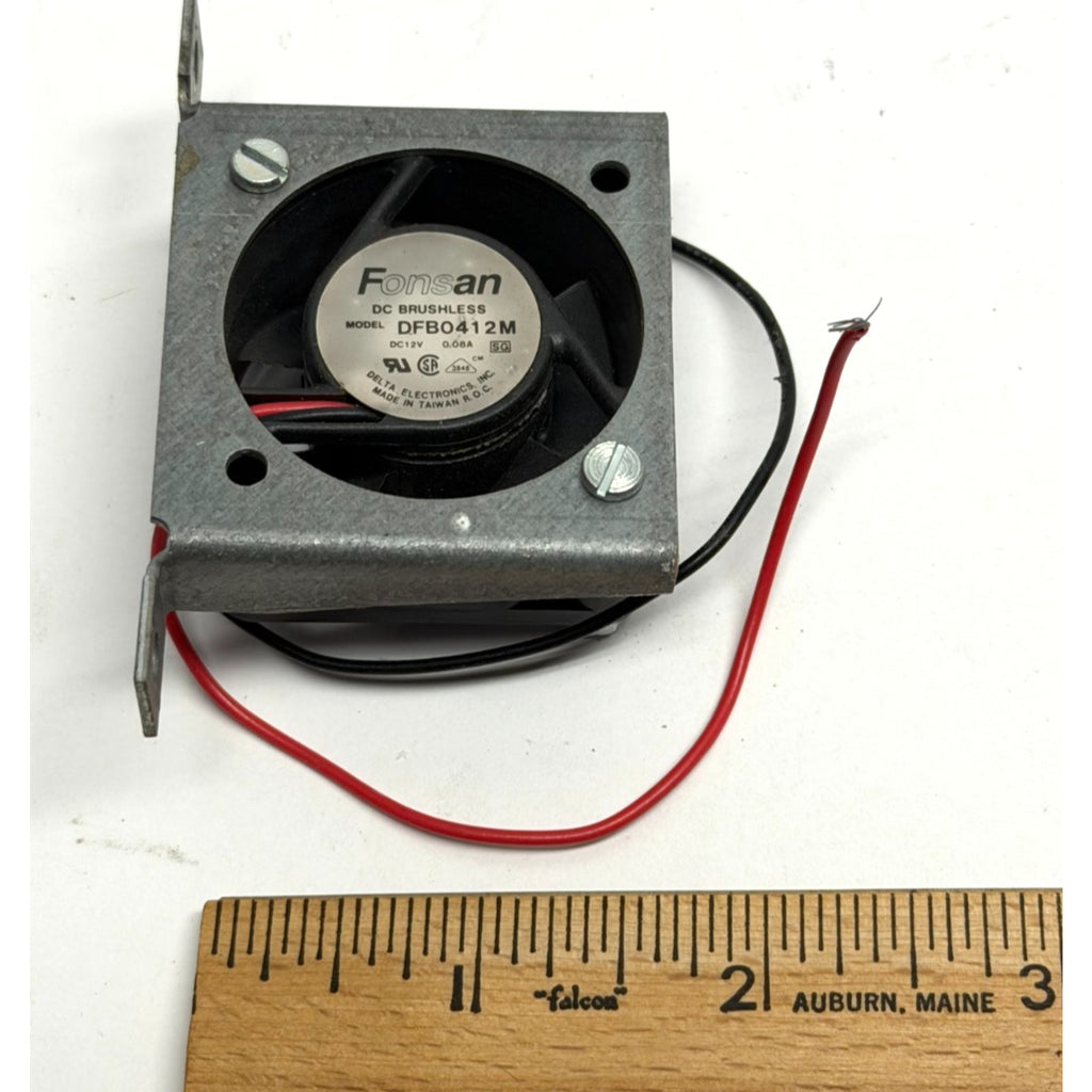 Vintage Delta Fonsan DFB0412M 12VDC Brushless Fans, 40mm x 40mm x 20mm, 2-Wire