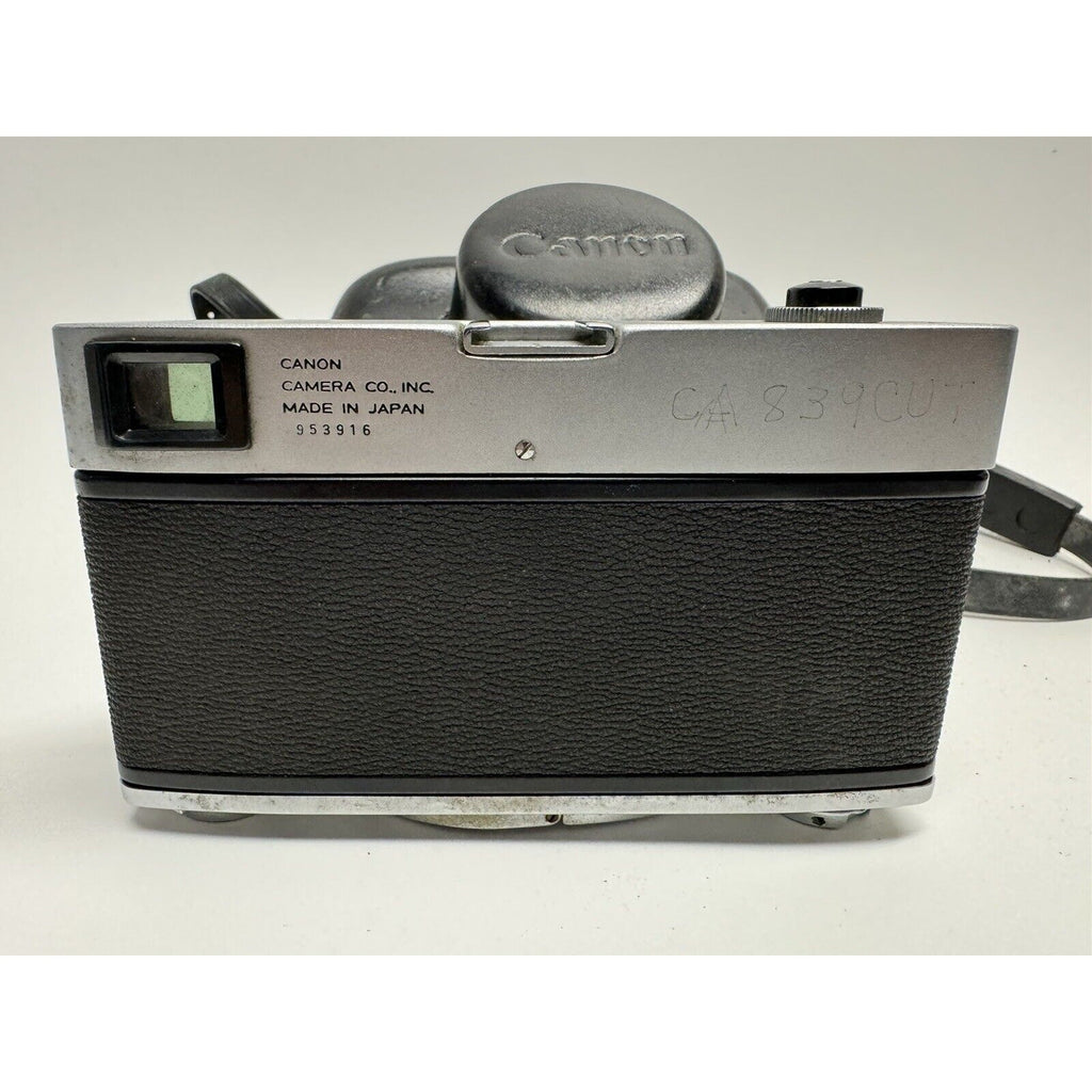 VINTAGE Canon Canonet 35mm Silver Point & Shoot Film Camera Made in JAPAN