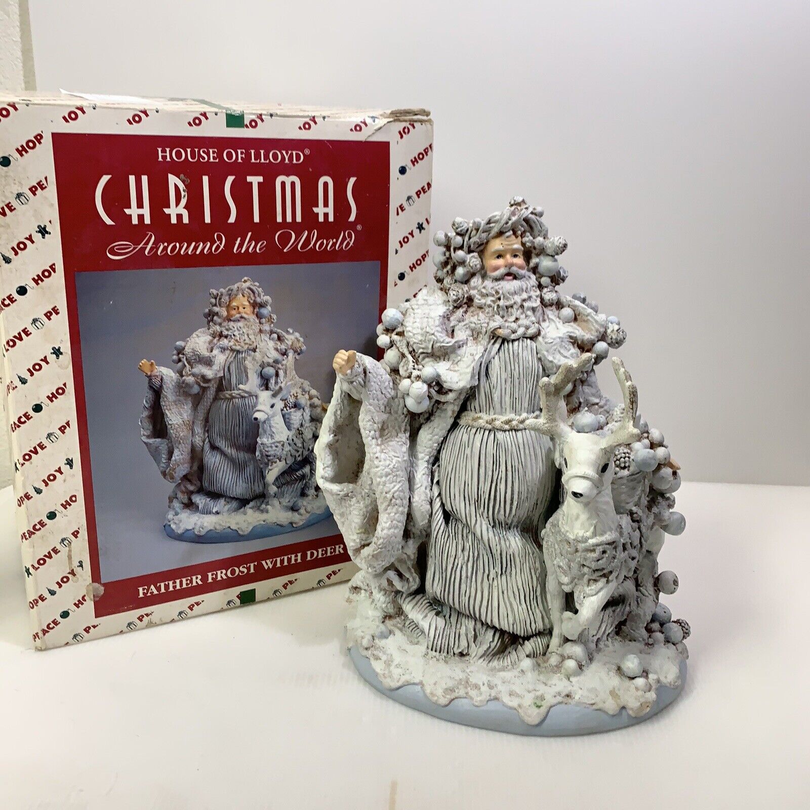 VINTAGE HOUSE OF LLOYD CHRISTMAS AROUND THE WORLD FATHER FROST WITH DEER