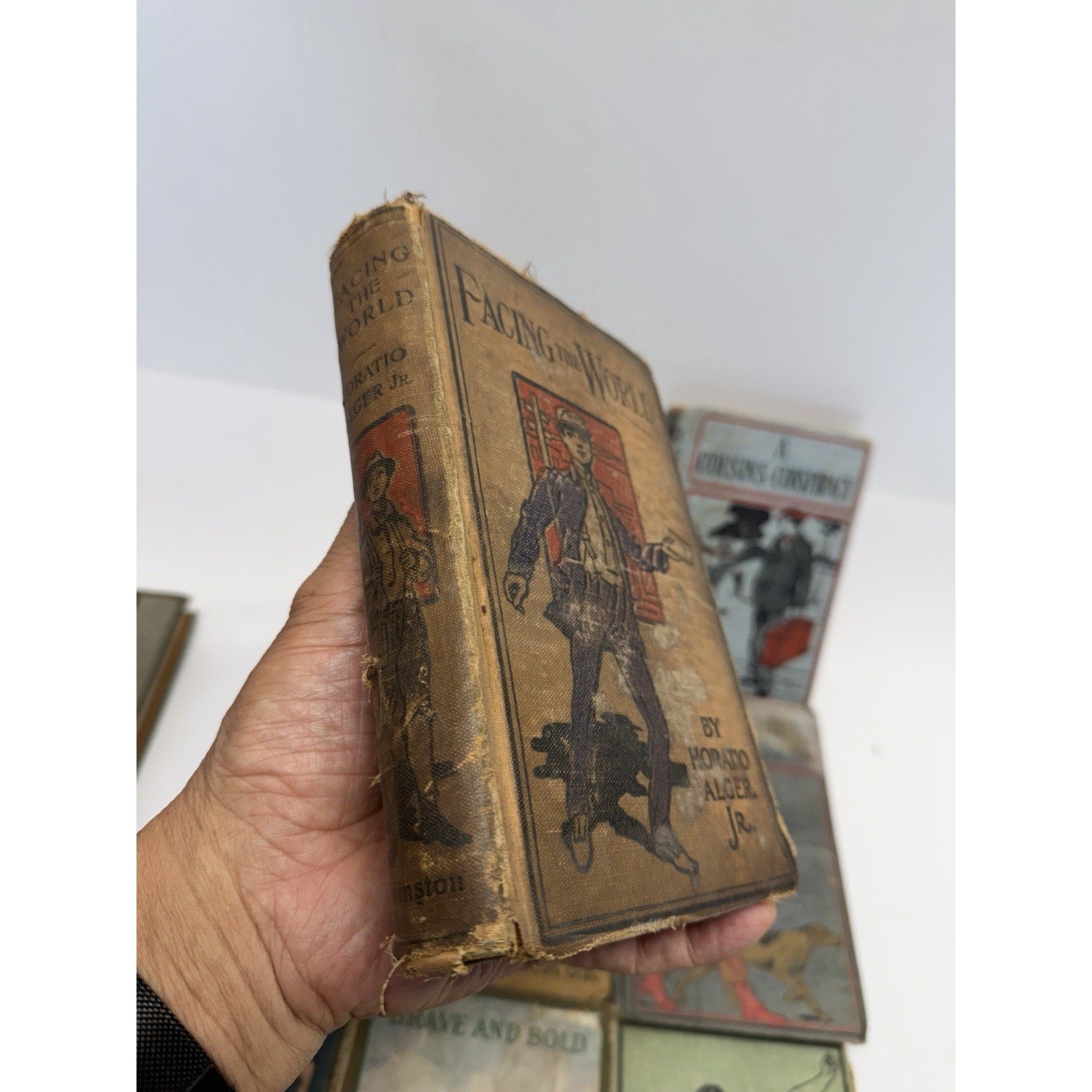 VINTAGE Lot of 10 1800s 1900s Books Horatio Alger Hardcover Book Collection