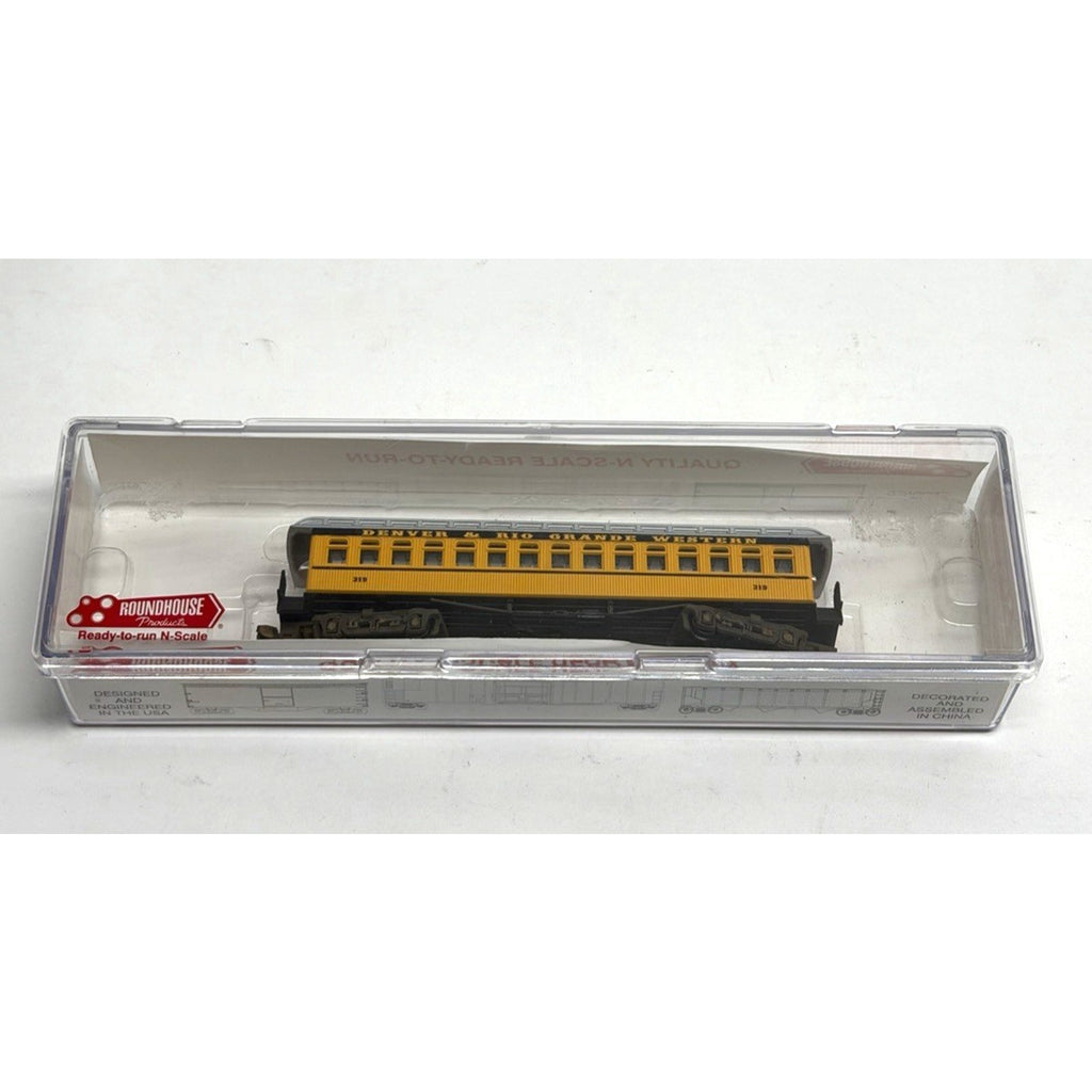 Vintage NOS N Roundhouse 85004 34' Overton Coach D&RGW Train