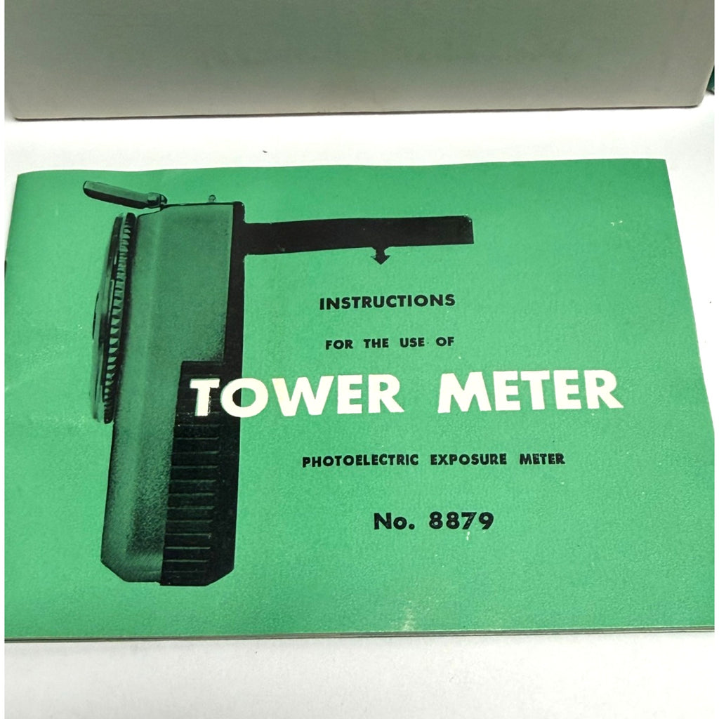 Vintage Tower Universal Exposure Meter 8879 w/ Case Box Manual Japan Kodaguide