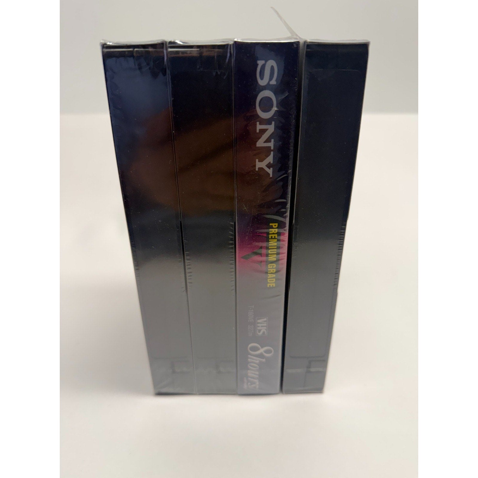 VINTAGE Lot of 4 Sony T-120 VHS Blank Tapes 6HR Premium Grade - NEW SEALED!