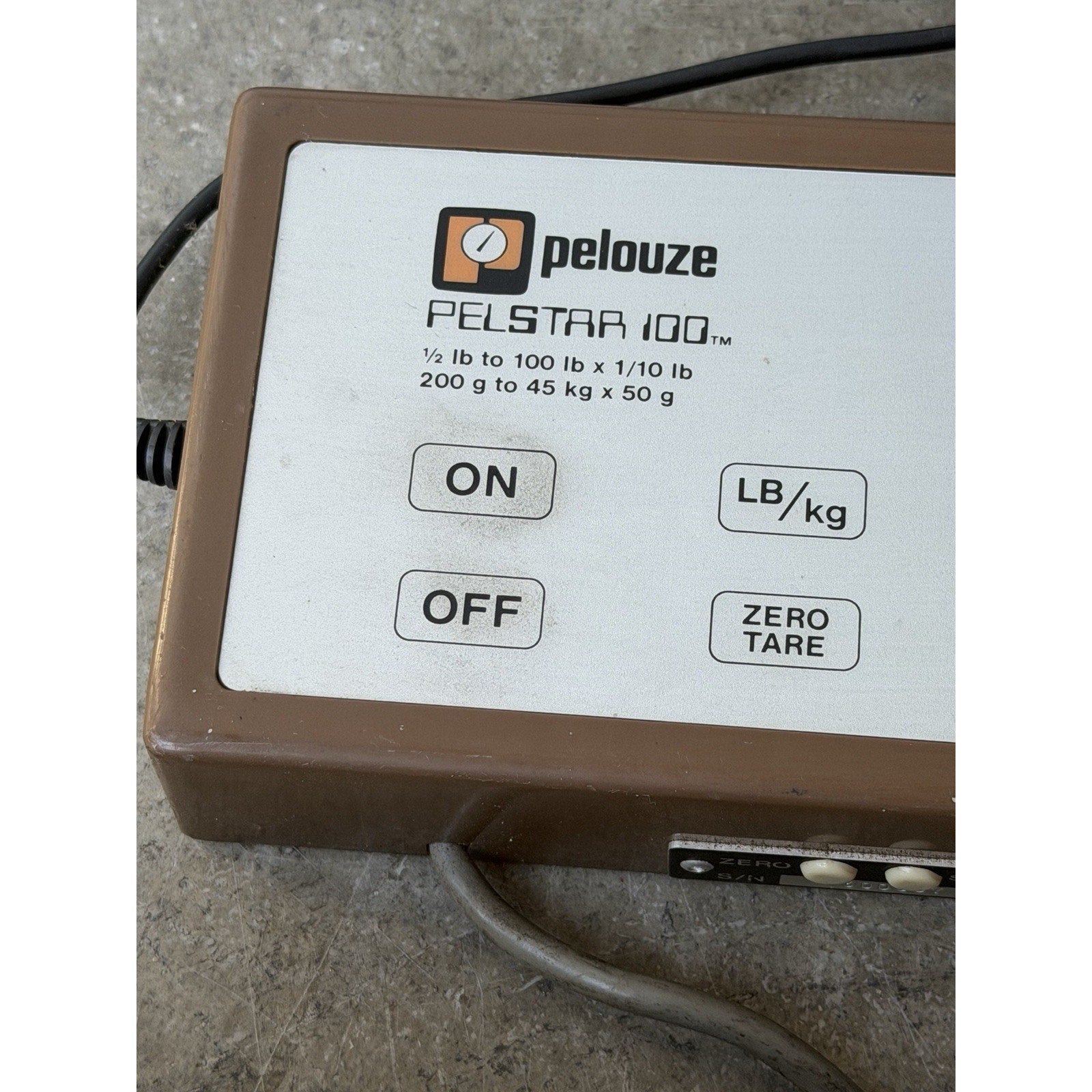 VINTAGE Pelouze PS100P Restaurant Equipment Digital Scale 100 lbs. 45 kg WORKS!