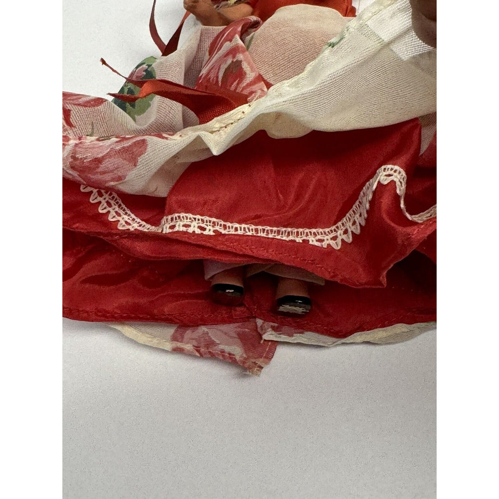Vintage Nancy Ann Storybook Doll 198 December Bisque Doll 6.5"