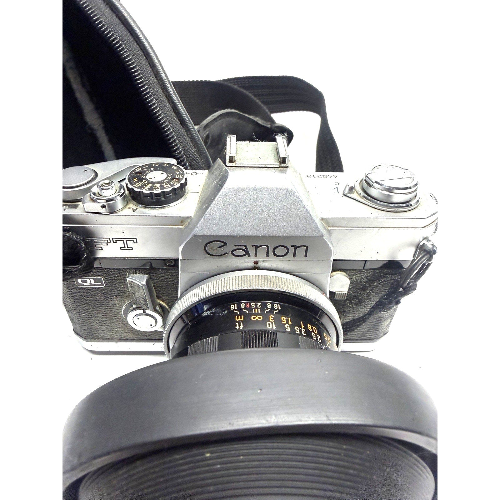 Vintage Canon FT QL 35mm SLR Film Camera with FL 35mm f2.5 Lens