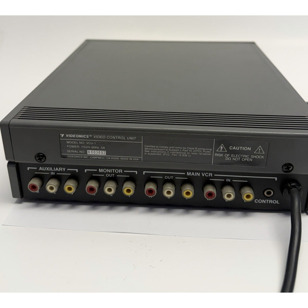 VINTAGE Videonics VCU-1 Video Control Unit Box w/ Remote