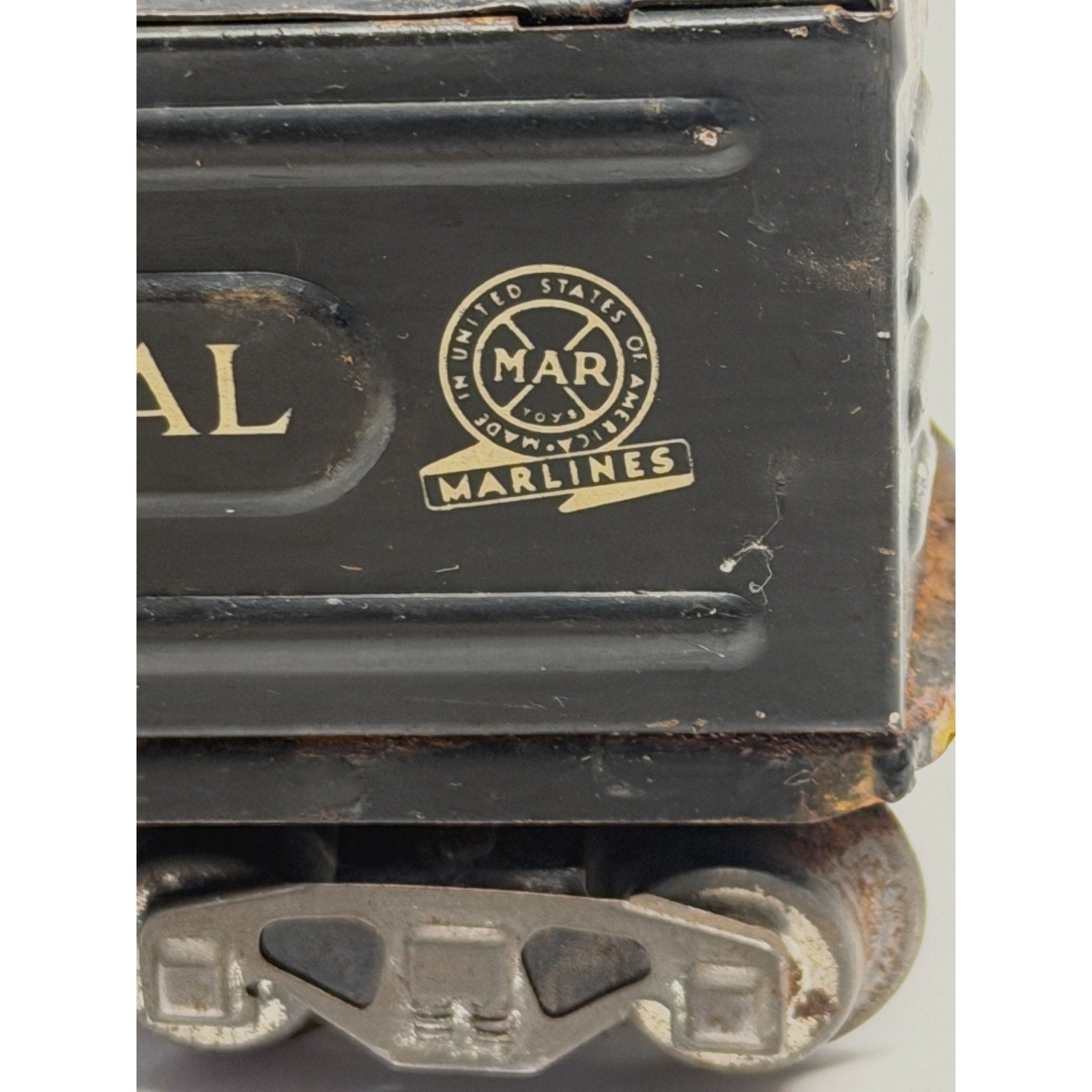 Vintage Marx O New York Central Coal Tender Train Car