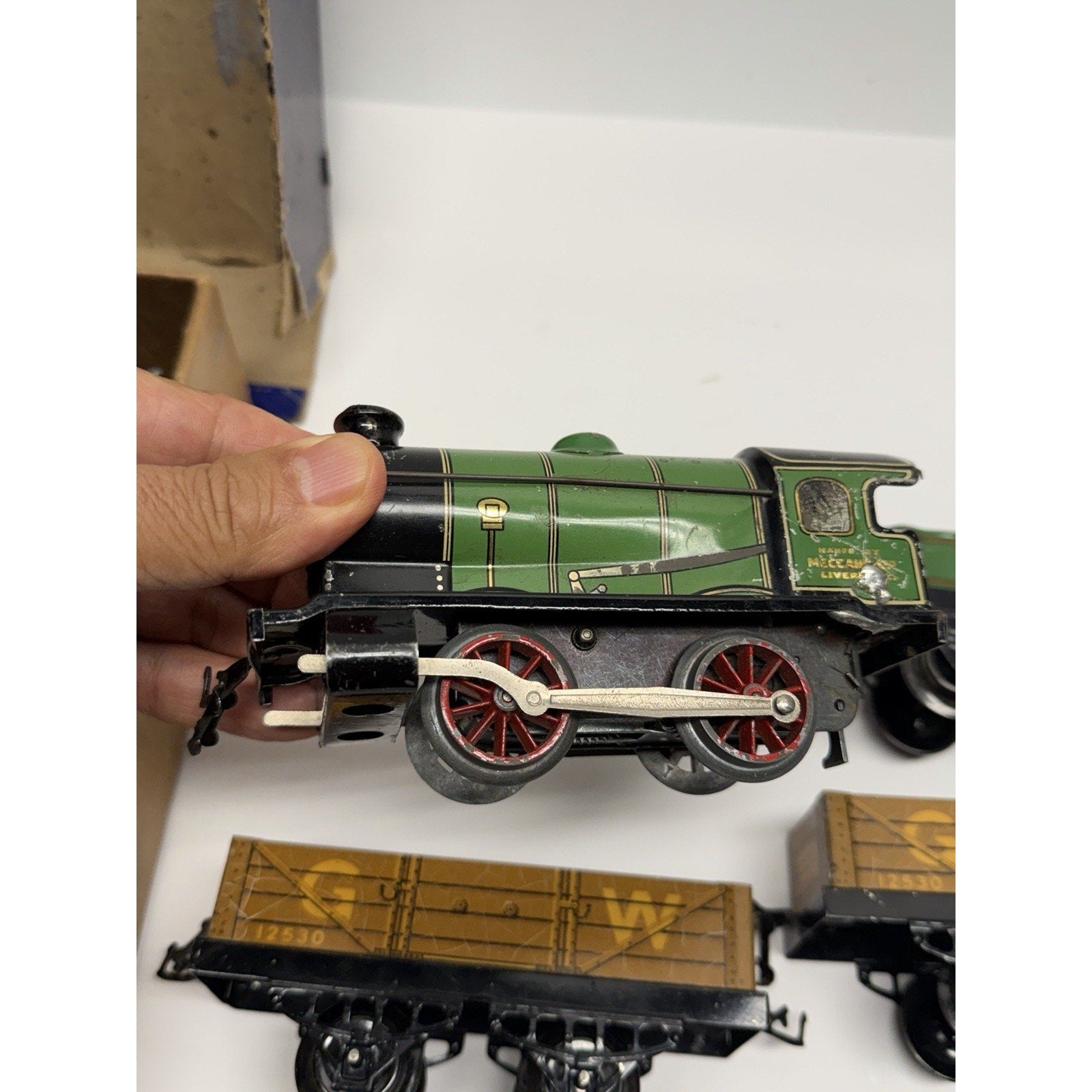 VINTAGE 1950 RARE HORNBY TRAIN M1 GOODS SET MECCANO LIMITED MADE IN ENGLAND