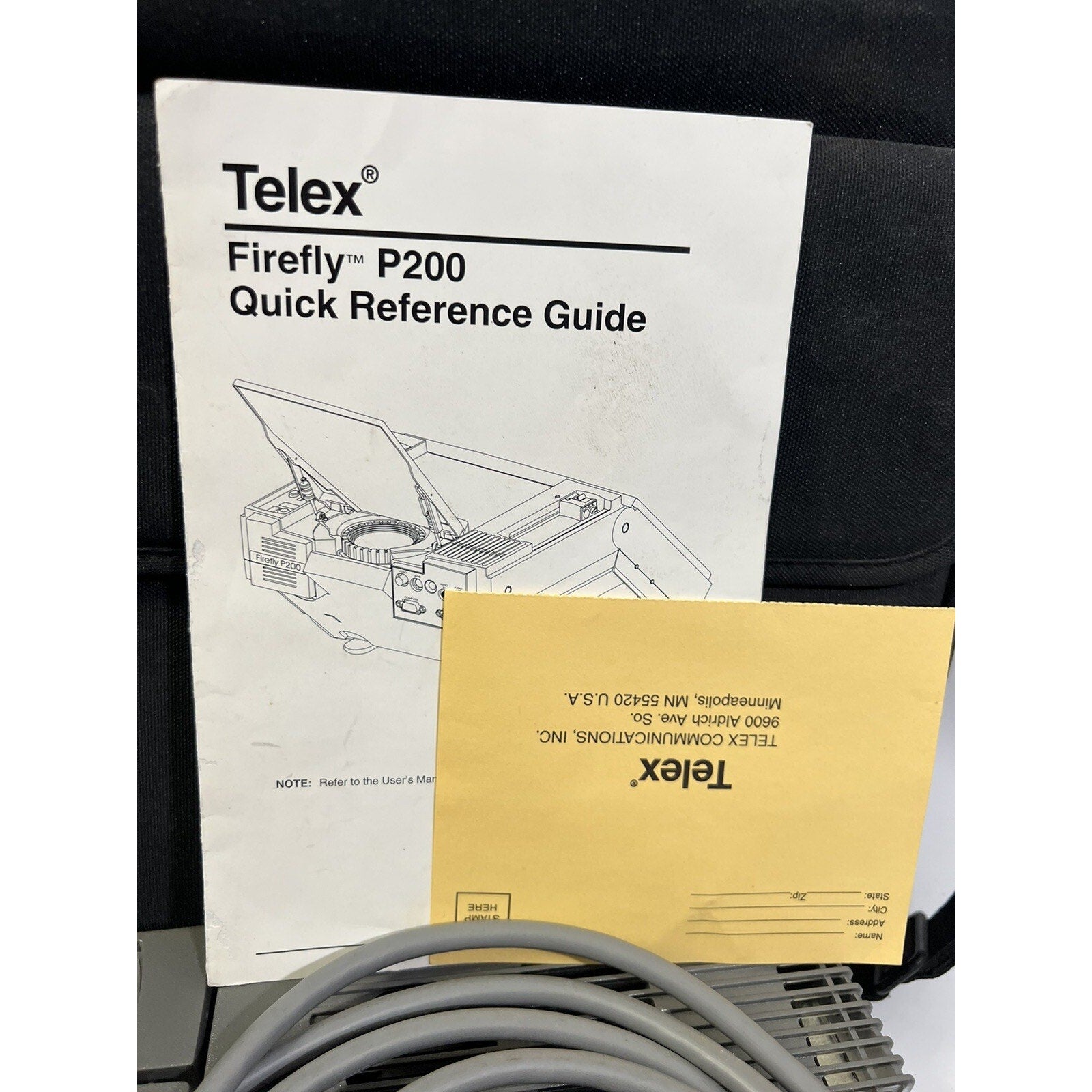 VINTAGE "RARE" Telex Firefly P200 VGA Conference Room Projector 240 ANSI Lumens