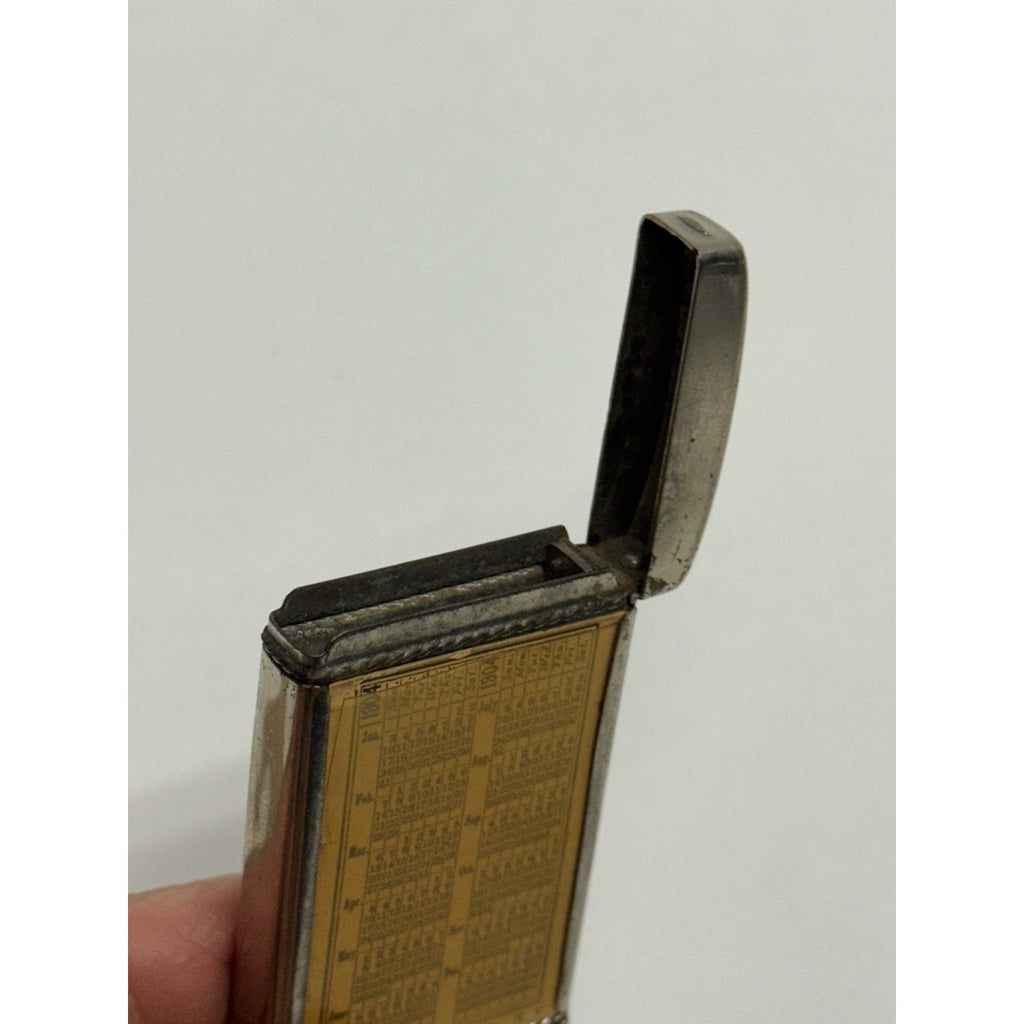 VINTAGE 1904 Metal Case Pocket Calendar H.W. Pitts & CO, Philadelphia, N.Y.