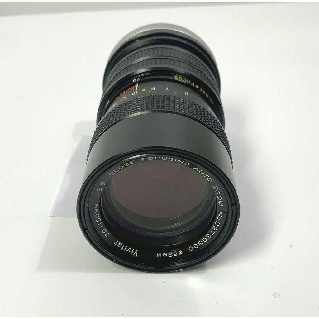 Vintage Vivitar 70mm-150mm f3.8 Close Focusing Auto Zoom 52MM Fixed Mount Lens
