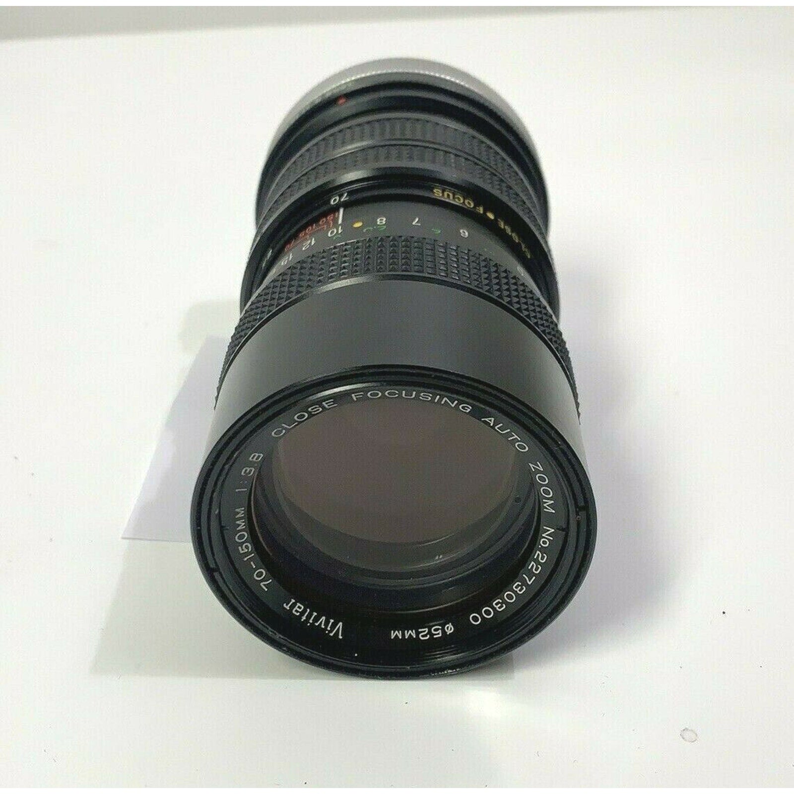 Vintage Vivitar 70mm-150mm f3.8 Close Focusing Auto Zoom 52MM Fixed Mount Lens